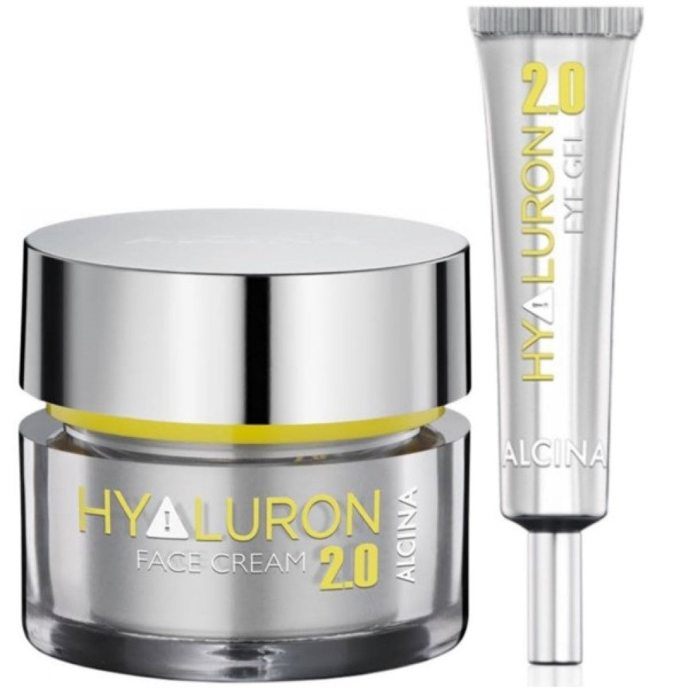 Alcina Hyaluron Set - Gesichtscreme 50 ml + Augen-Gel 15 ml