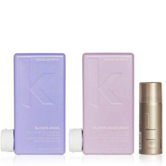 Kevin.Murphy Blonde.Angel Coffret comprenant laque - shampoing 250 ml + après-shampooing 250 ml + laque de séance 100 ml