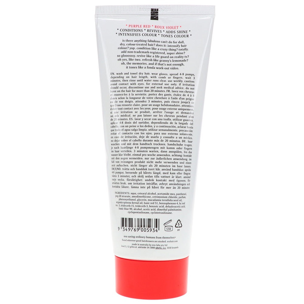 Evo Fabuloso PURPLE RED Colour Boosting Treatment 220 ml