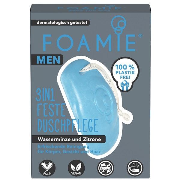 Foamie Soin de Douche Solide 3 en 1 Pour Homme - Seas The Day