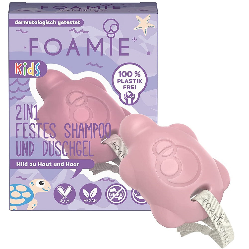 Foamie Shampoing & Gel Douche Solide 2en1 ENFANT - rose
