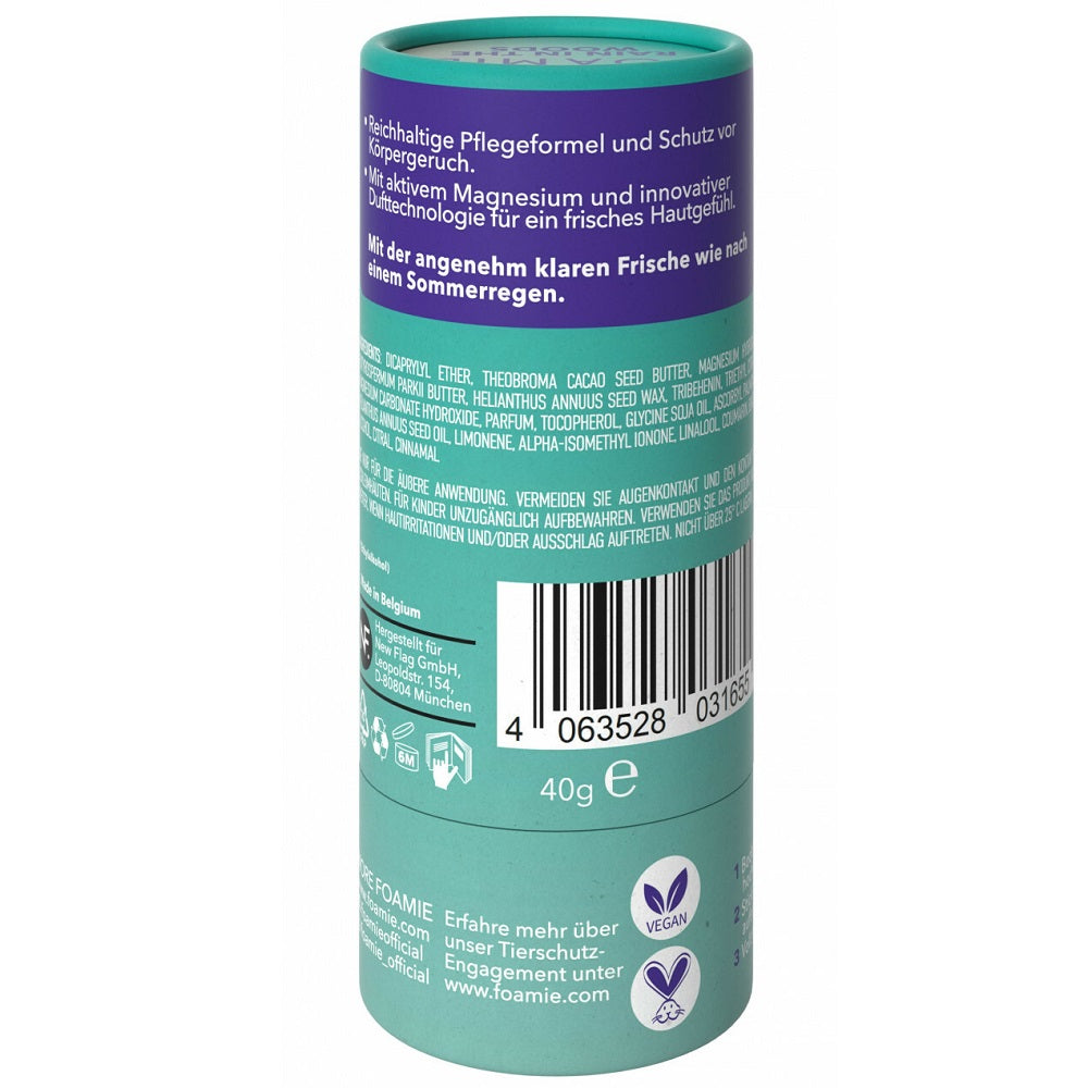 Foamie Deodorant - Rain In The Woods - green
