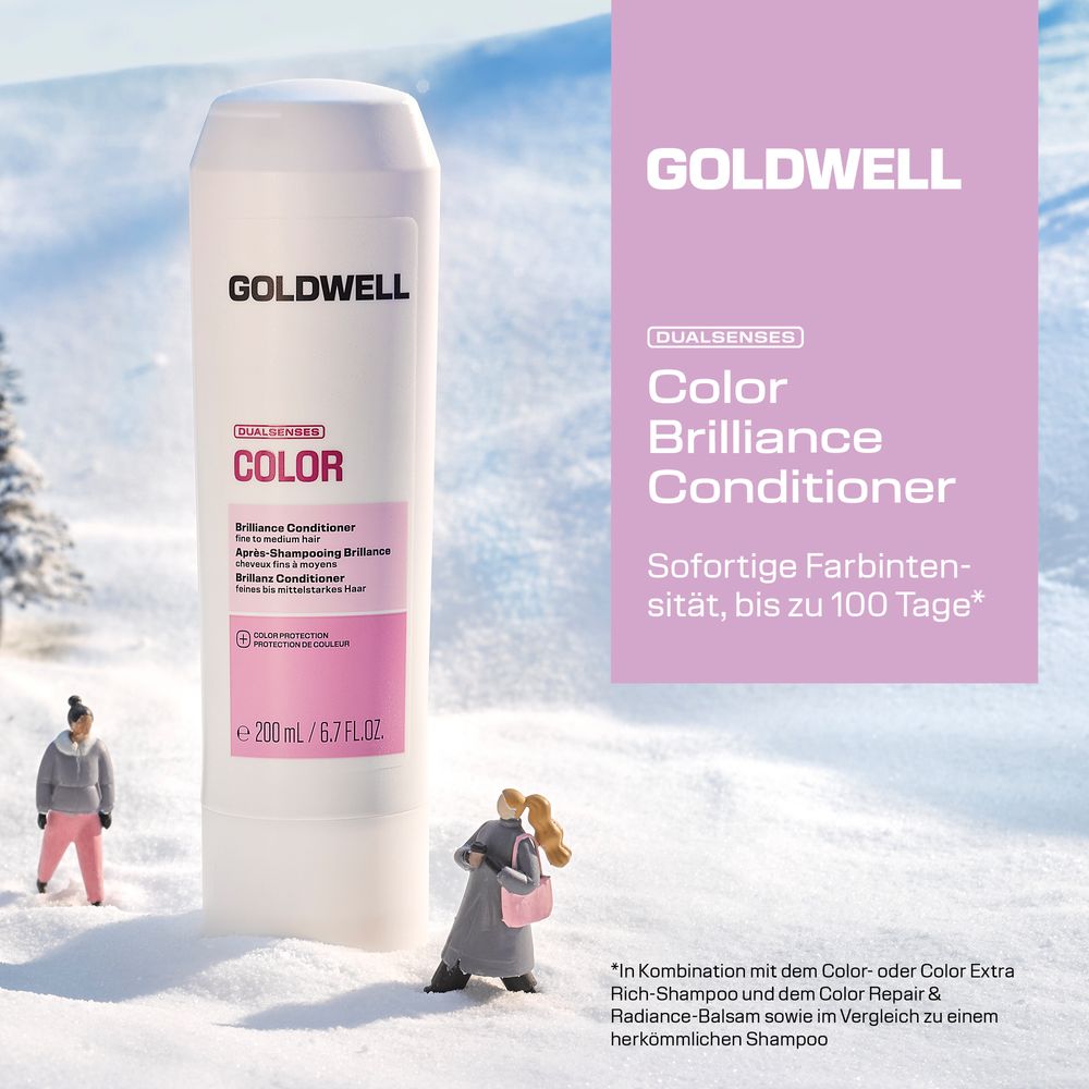 Goldwell Dualsenses Color Brillanz Geschenkset – Shampoo 250 ml + Conditioner 200 ml + Balsam 75 ml