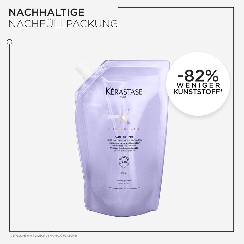 Kérastase Blond Absolu Bain Lumière Refill Bundle - Shampoo 500 ml & Refill Pack 500 ml