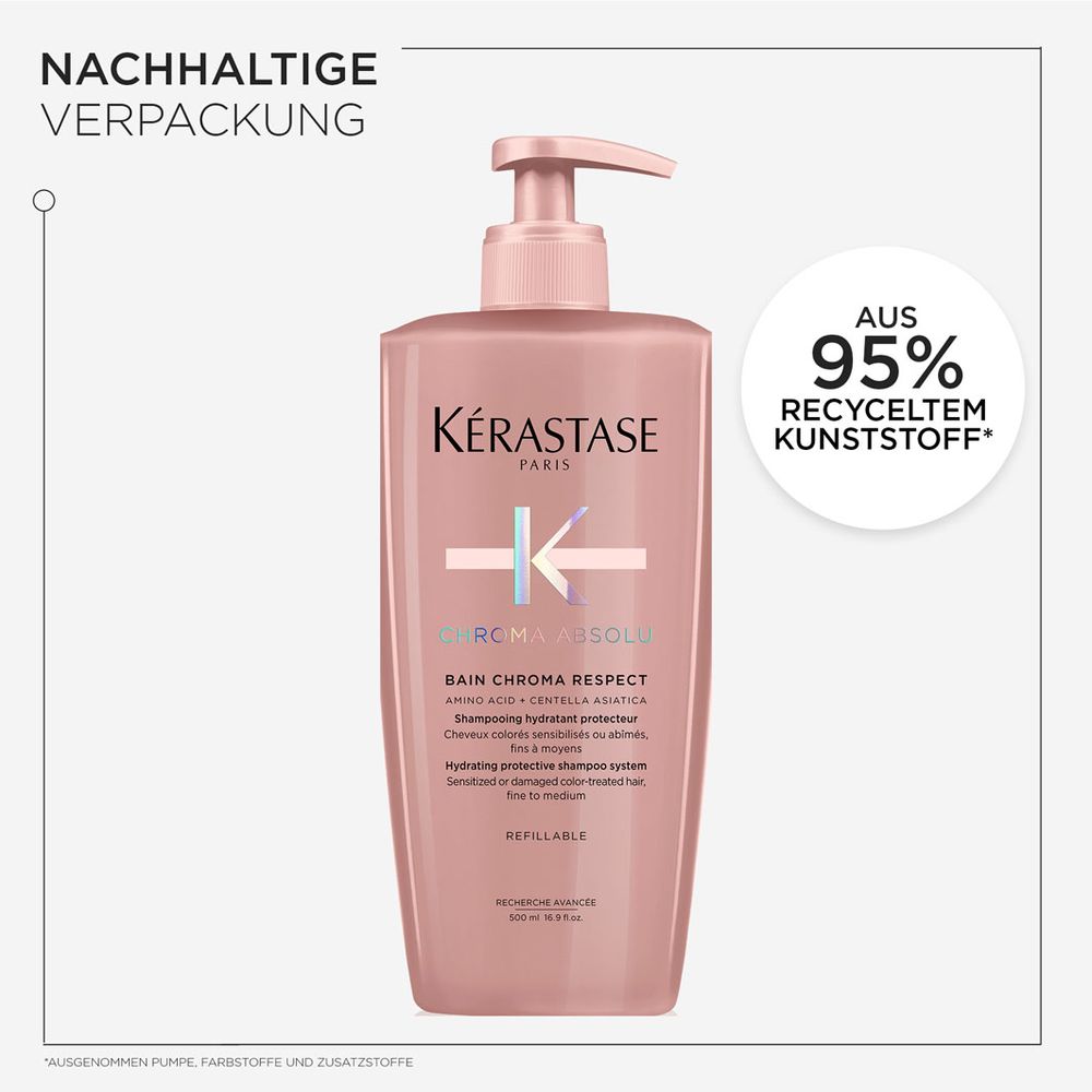Kèrastase Chroma Absolu Respect Refill Bundle - Shampoo 500 ml & Refill Pack 500 ml