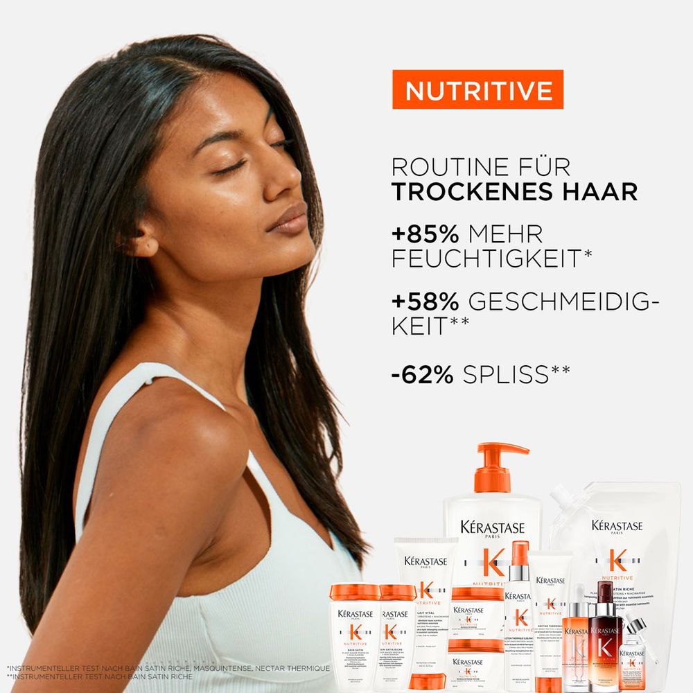 Kérastase Nutritive Bain Satin Riche Refill Bundle - Shampoo 500 ml + Refill Pack 500 ml