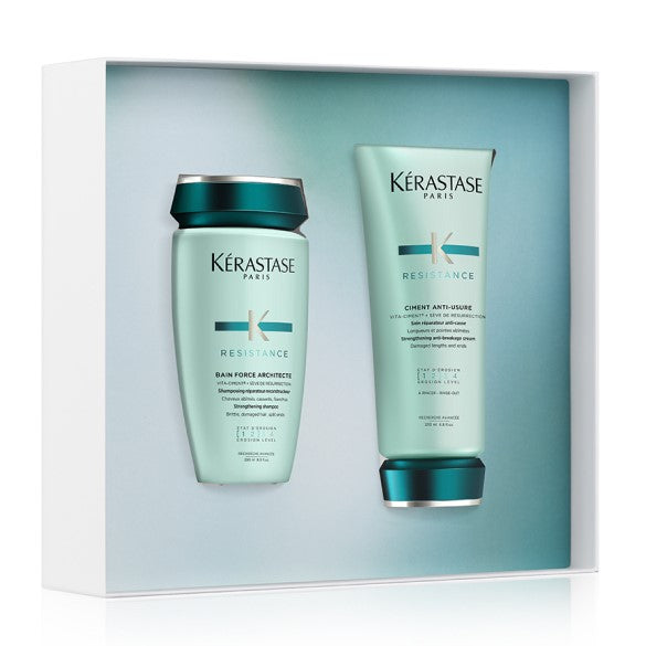 Kérastase Resistance Fondant Spring Set - Bain Force Architecte 250 ml - Ciment Anti-Usure 200 ml