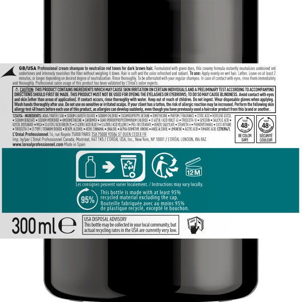L'Oréal Professionnel Serie Expert Chroma Crème Shampoo Green 300 ml
