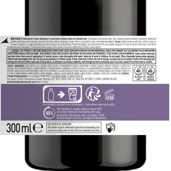 L'Oréal Professionnel Serie Expert Chroma Crème Shampoo Purple 300 ml