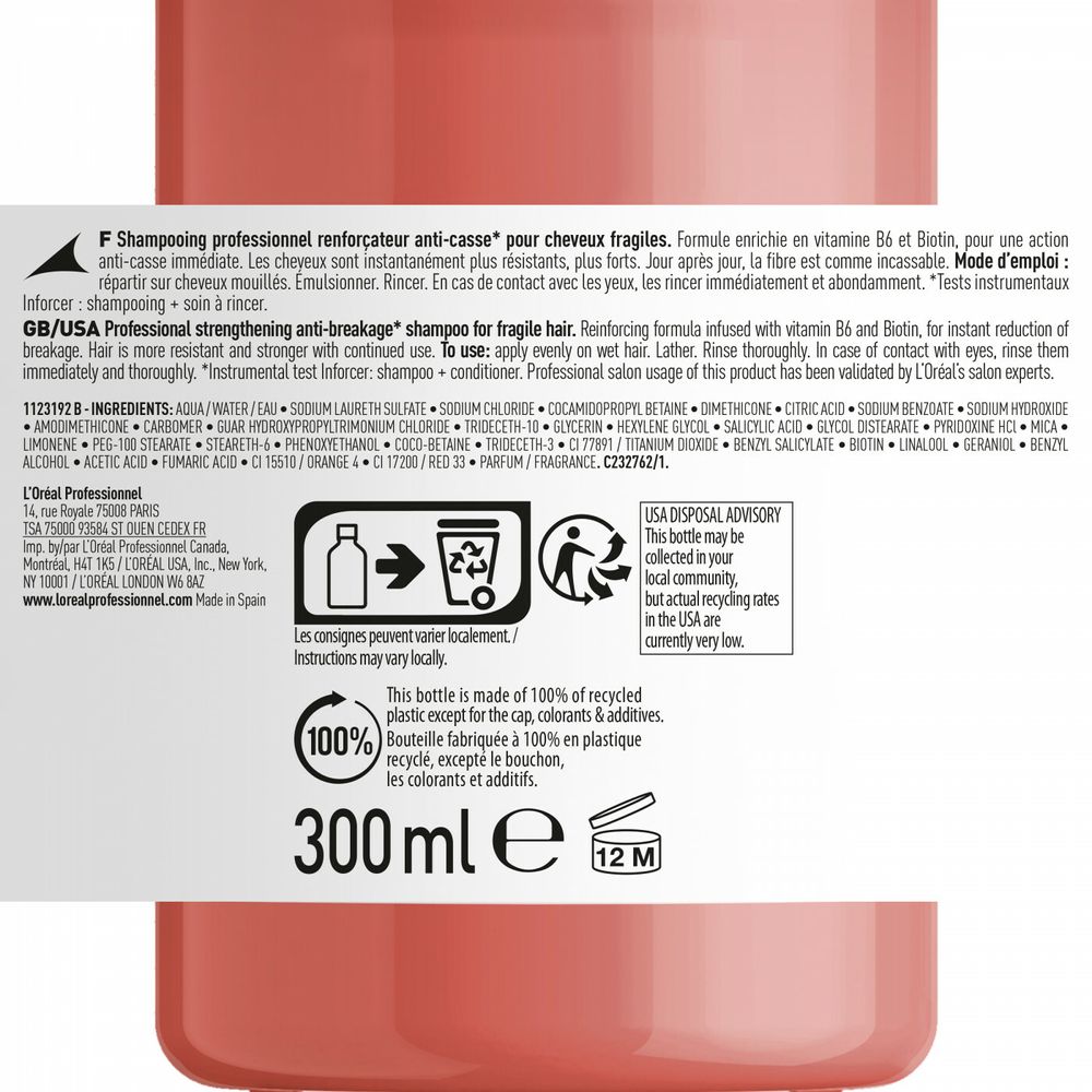 L'Oreal Professionnel Serie Expert Inforcer Shampoo 300 ml