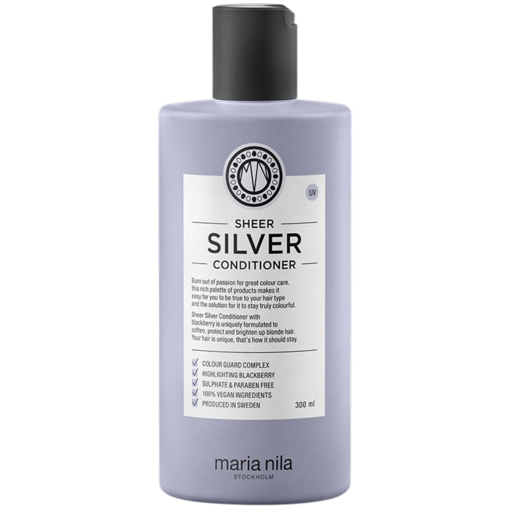 Maria Nila Sheer Silver Holiday Box - Shampoo 350 ml + Conditioner 300 ml + Mask 250 ml