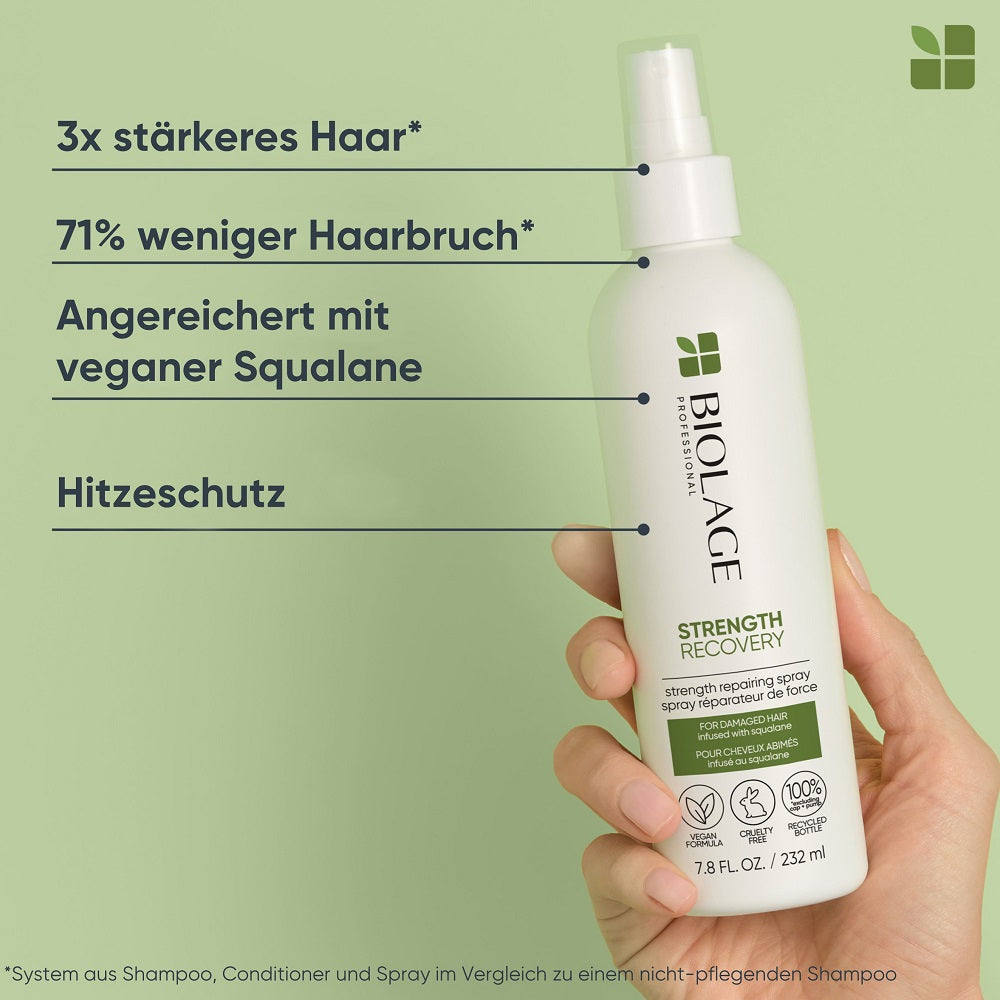 Matrix Biolage Strength Recovery Spring Coffret - Shampoo 250 ml + Conditioner 200 ml + Leave-In Spray 232 ml
