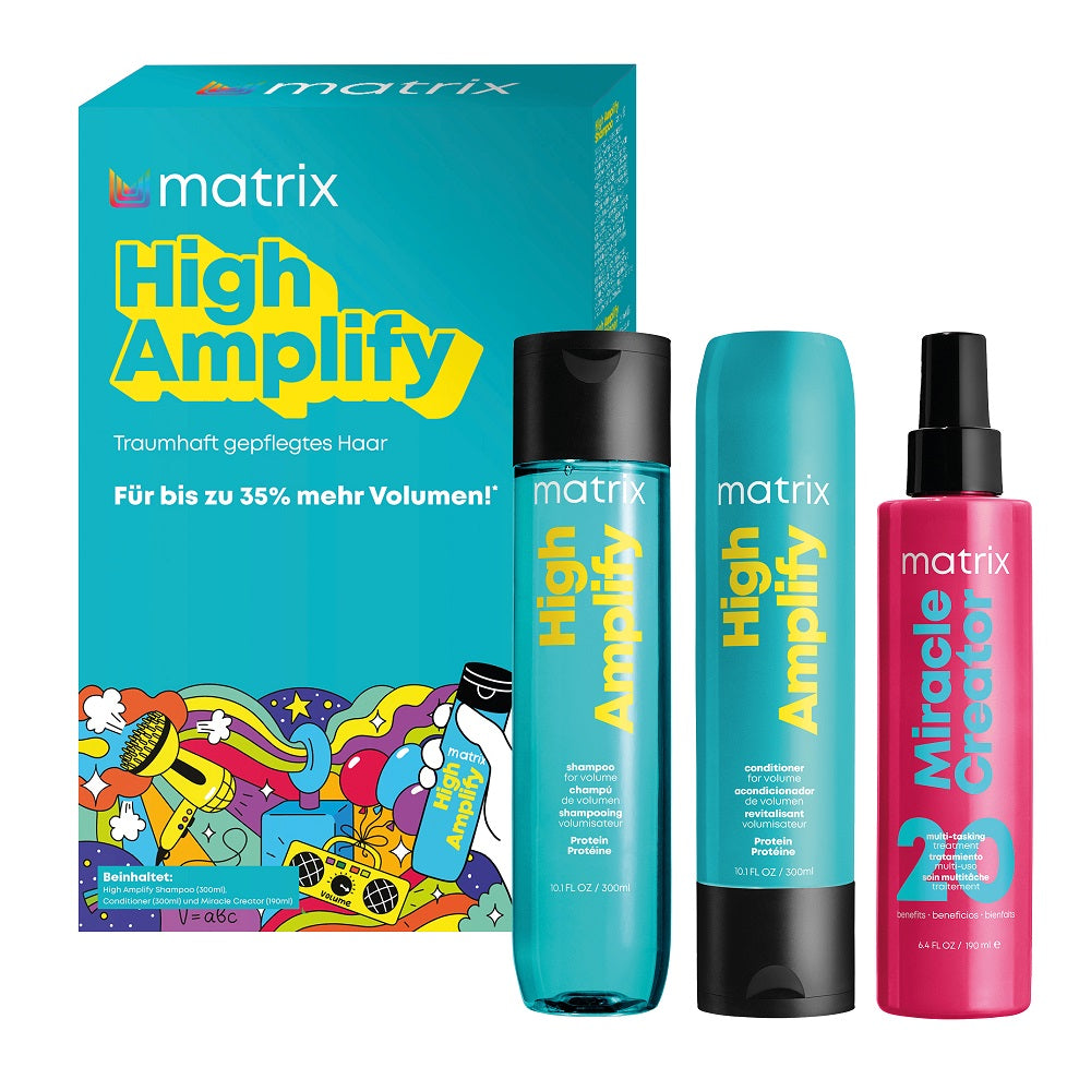 Matrix Total Results High Amplify Spring Coffret - Shampoo 300 ml + Conditioner 300 ml + Miracle Creator Spray 190 ml