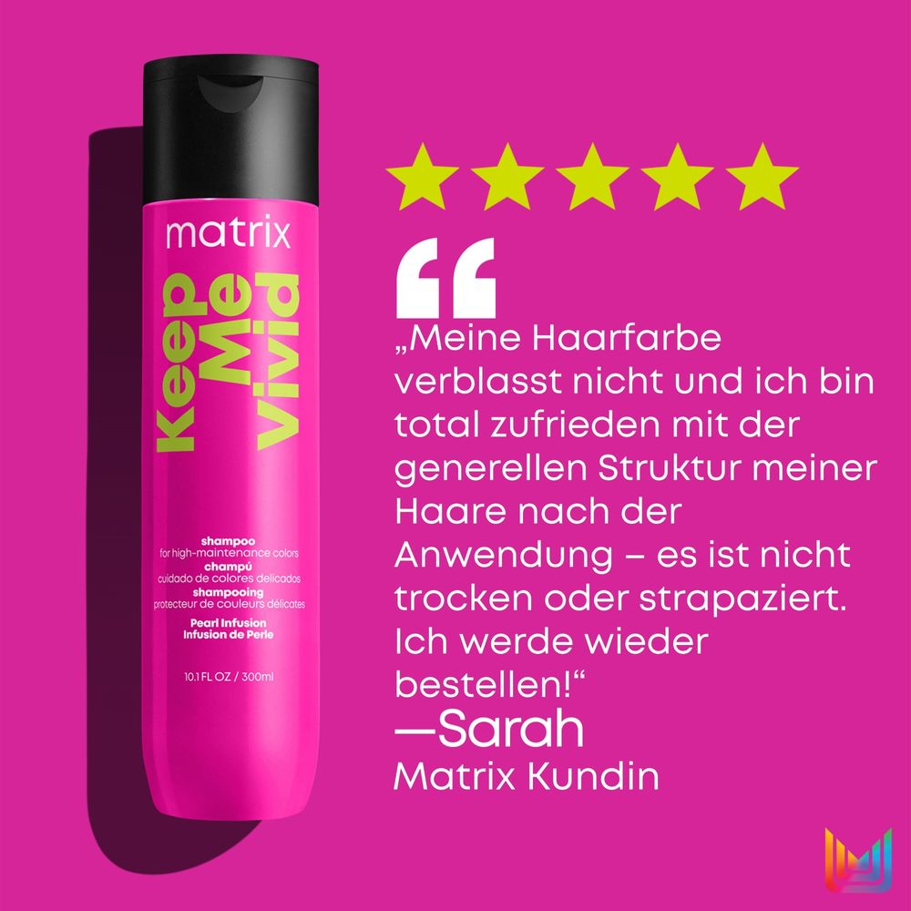 Matrix Total Results Keep Me Vivid XMAS Set - Shampoo 300 ml + Conditioner 300 ml + Miracle Creator 190 ml