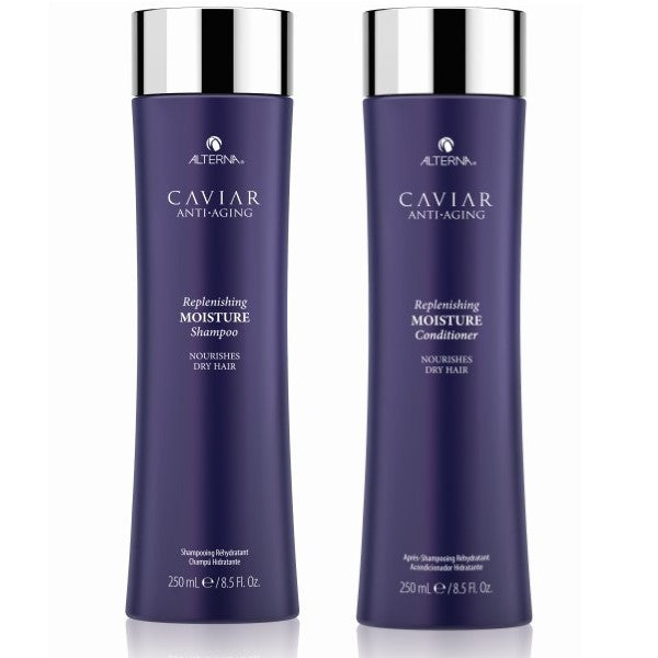 Alterna Caviar Anti Aging Replenishing Moisture Geschenkset - Shampoo 250 ml + Conditioner 250 ml + gratis CC Cream 25 ml