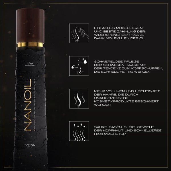 Nanoil Faible Porosité 100 ml - Huile Capillaire