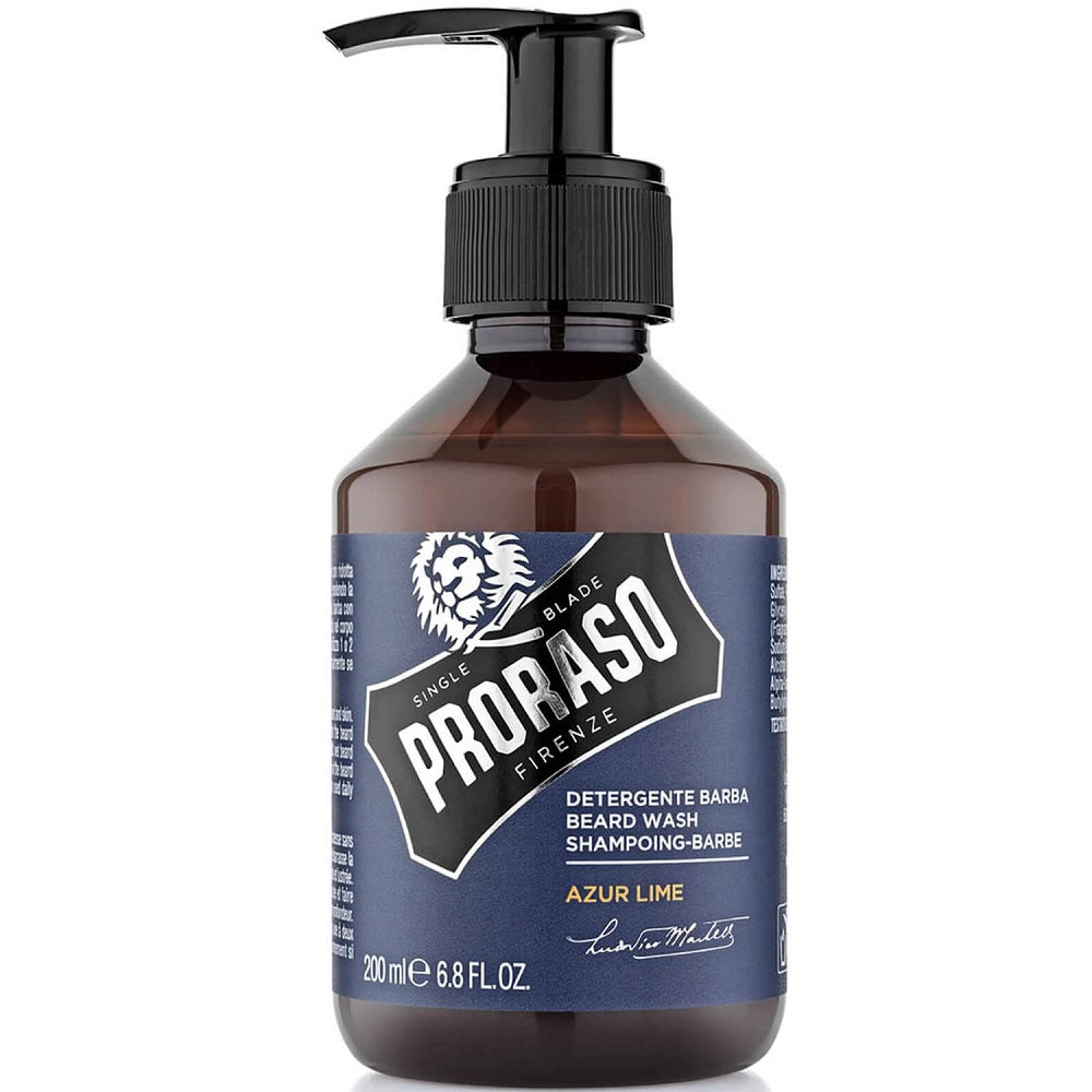 Proraso Azur Lime Beard Wash Shampoo 200 ml