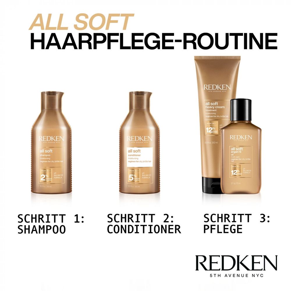 Redken All Soft Set - Shampoo 500 ml + Conditioner 500 ml