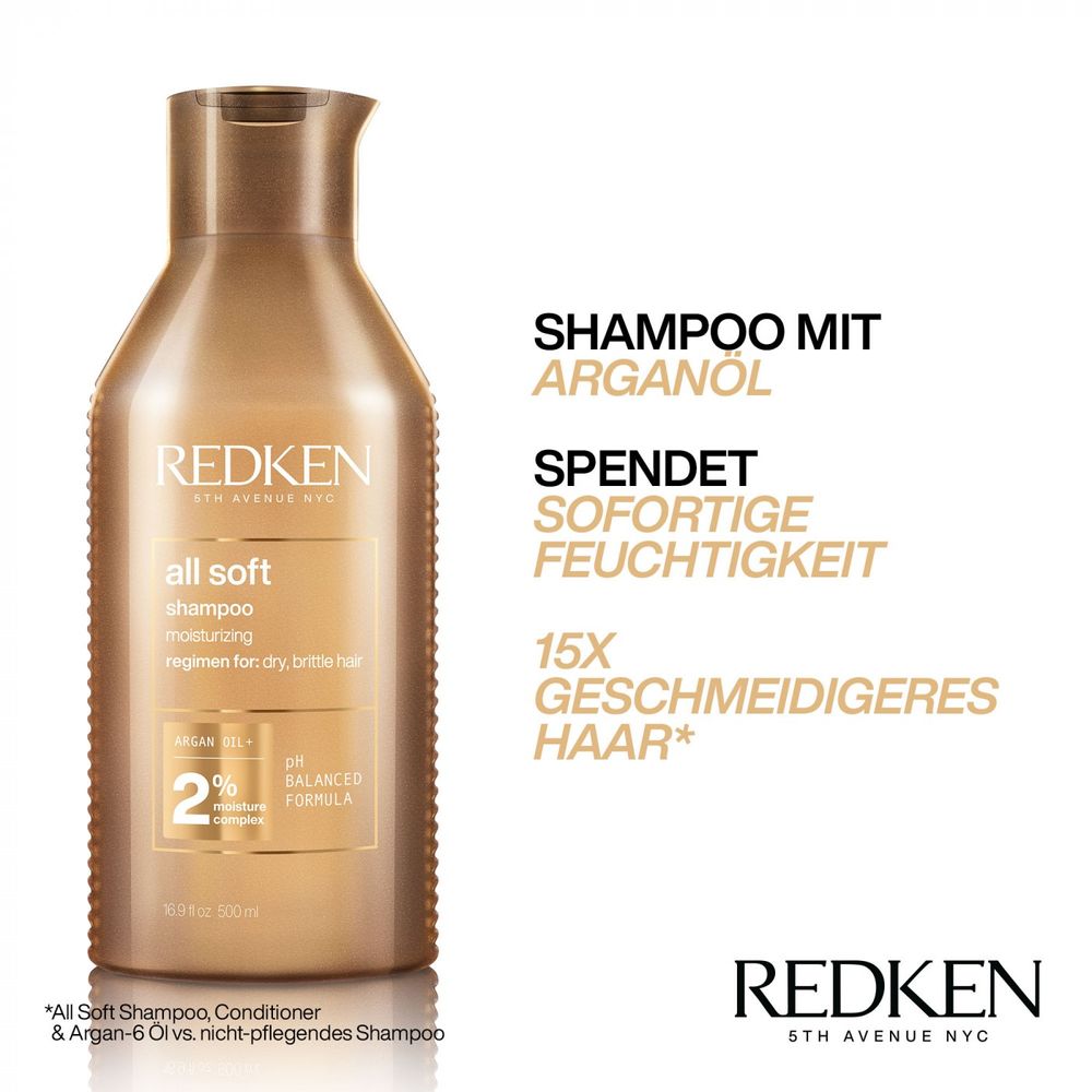 Redken All Soft Shampoo 300 ml