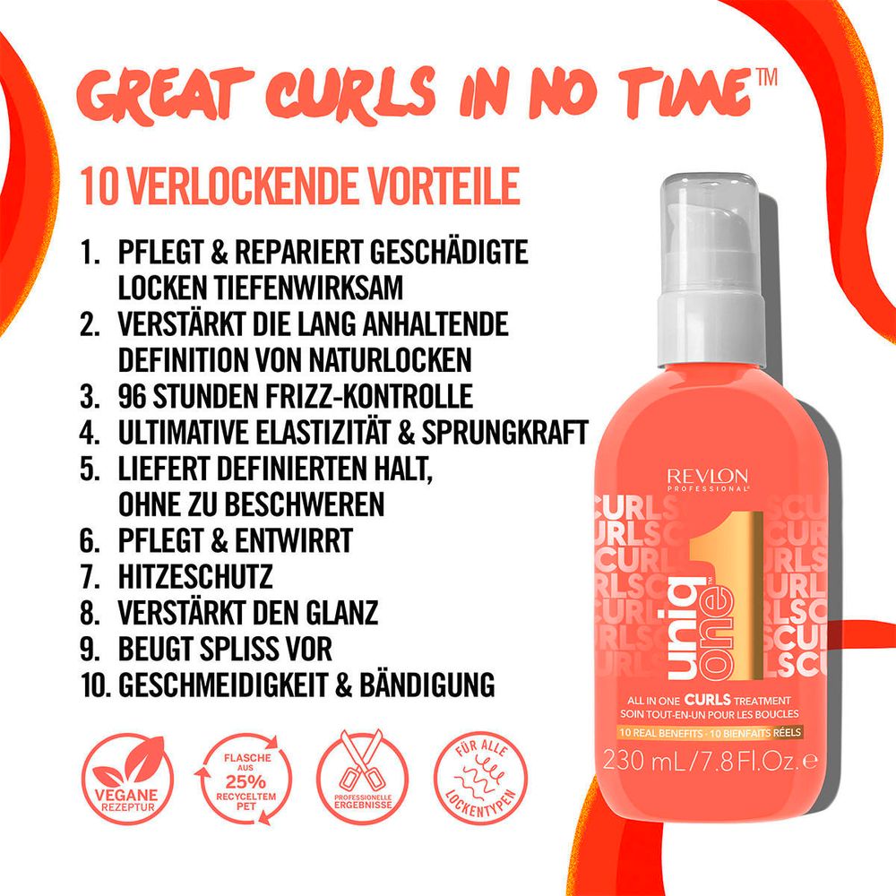 Revlon Uniq One All In One Curls Hair Treatment 230ml