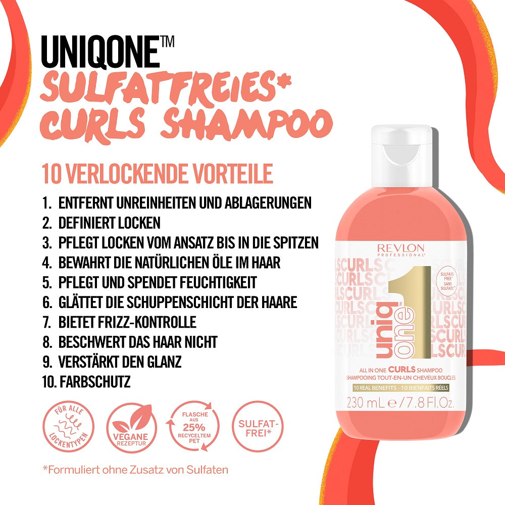 Revlon Uniq One All In One Curls Shampoo 230ml