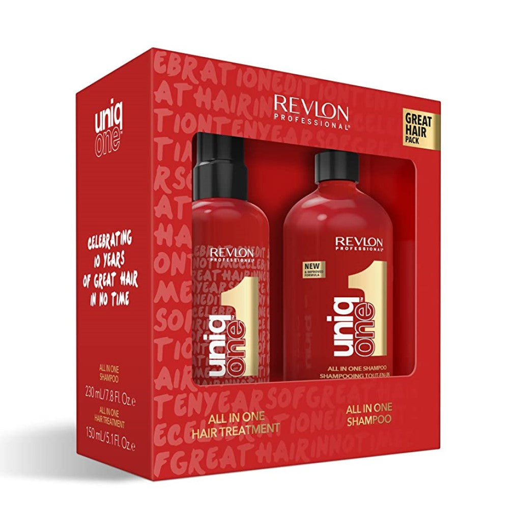 Revlon Uniq One DUO Pack Hair Treatment 150ml + All in One Shampoo 230ml