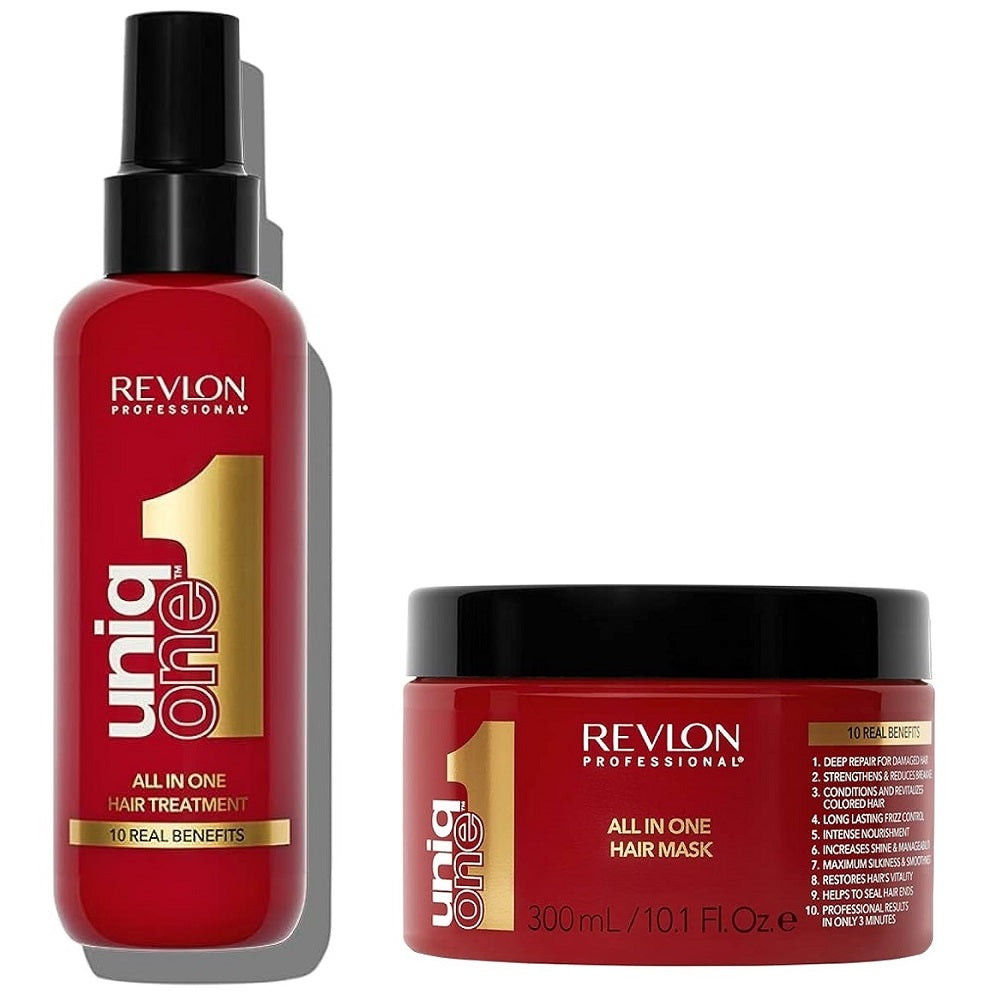 Revlon Uniq One Set All In One Hair Treatment 150ml + Hair Mask 300ml