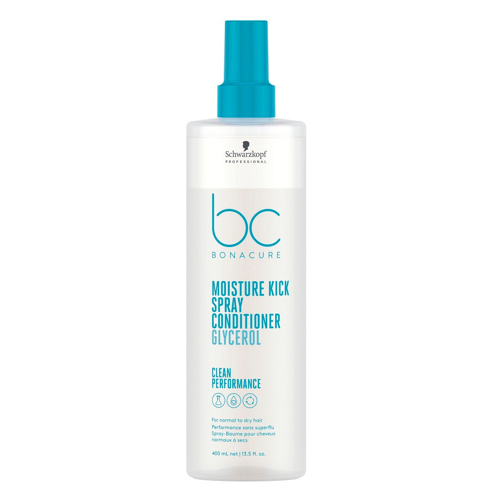 Schwarzkopf BC Moisture Kick Shampoo 500 ml + Spray Conditioner 400 ml + Kosmetiktasche