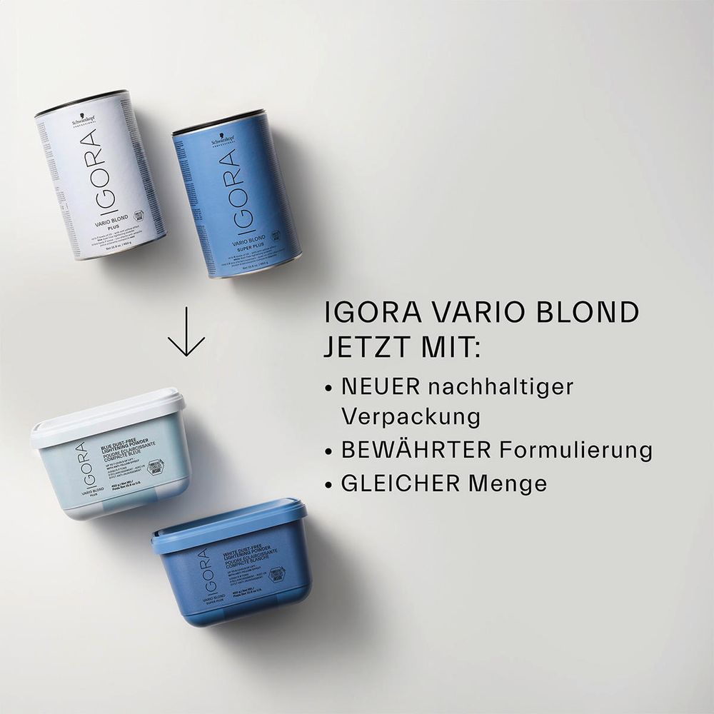Schwarzkopf Professional Igora Vario Blond Plus Powder Lightener 450 g - Neu