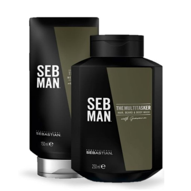 Sebastian SebMan Set - The Multitasker 3in1 Shampoo 250 ml + The Player 150 ml Gel