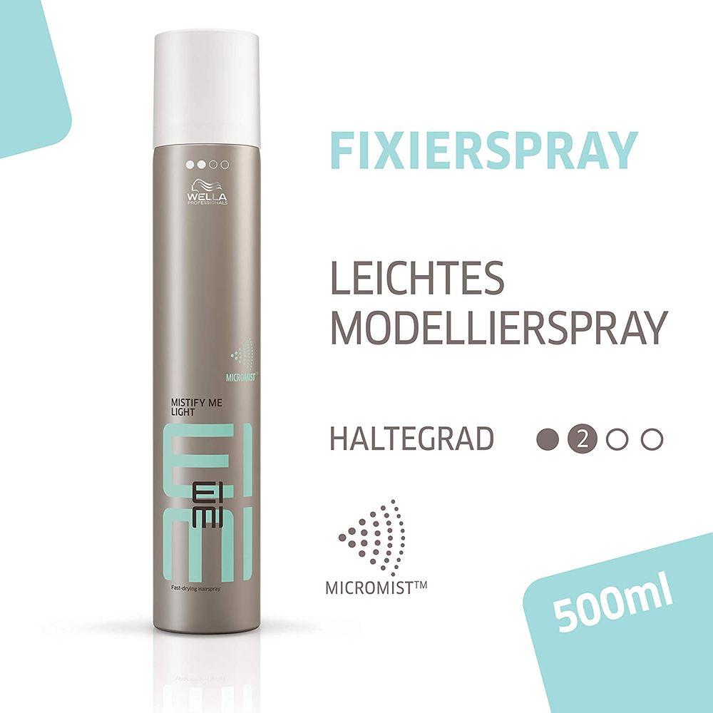 Wella EIMI Mistify Me Light 500ml - tenue moyenne instantanée