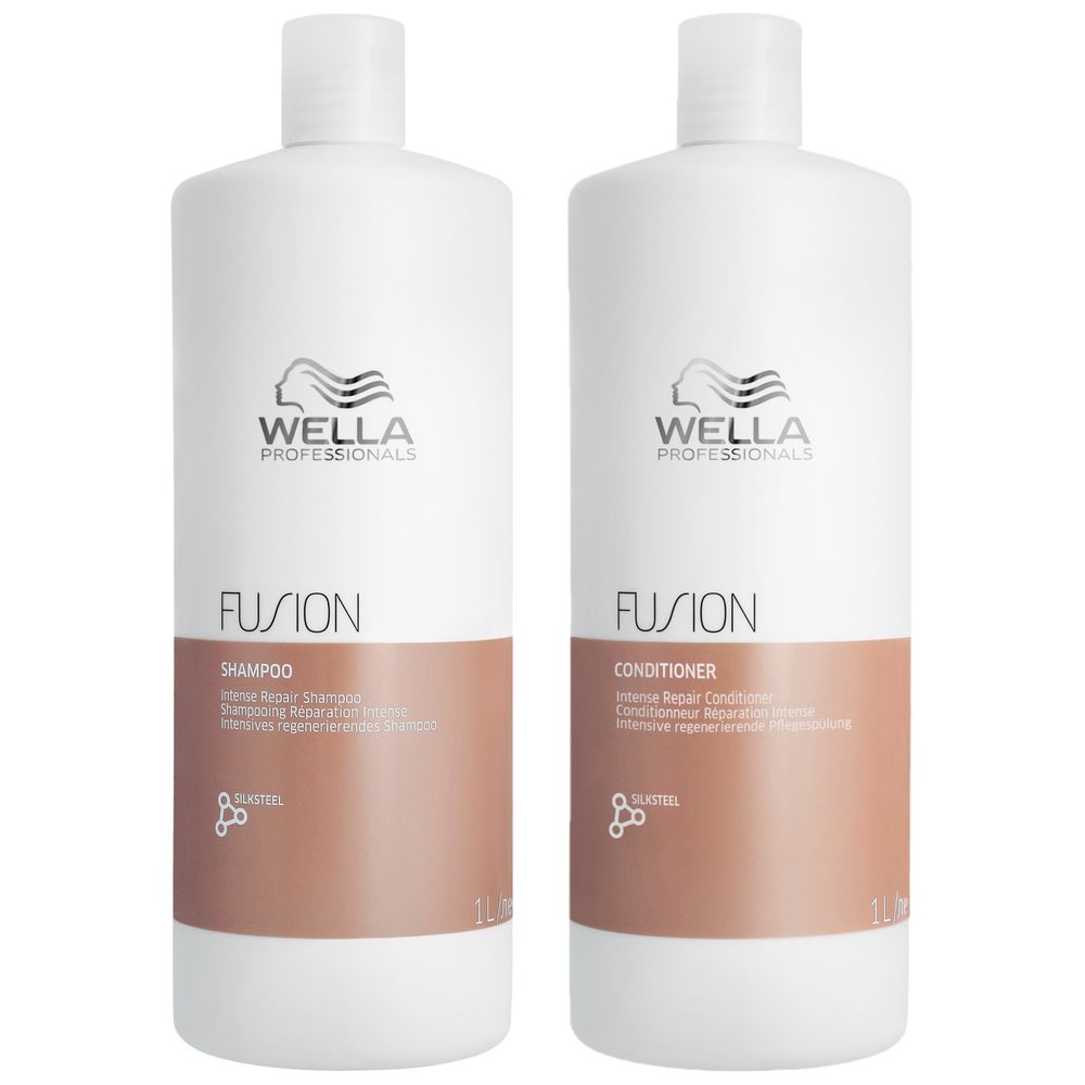 Wella Professionals Fusion Intense Repair Set - Shampoo 1000 ml + Conditioner 1000 ml