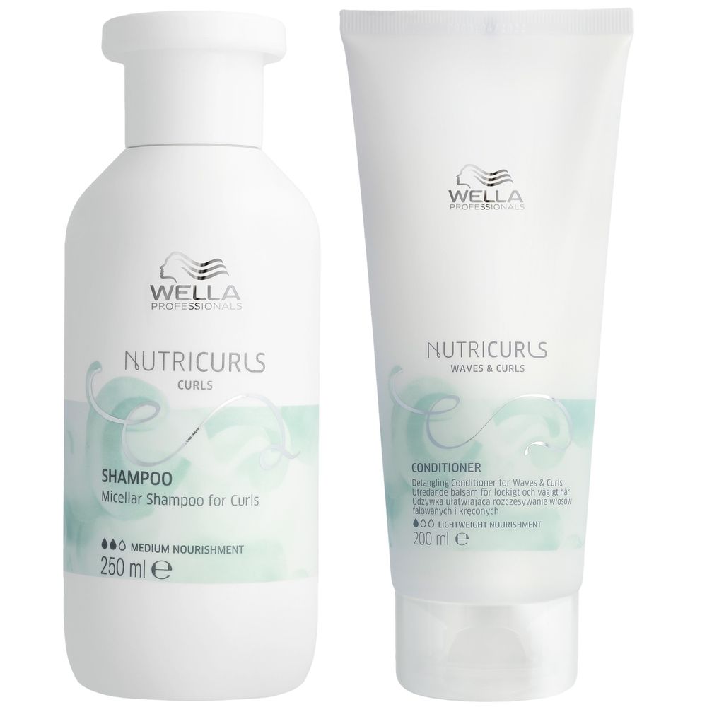 Wella Professionals Nutricurls Set - Shampoo 250 ml + Conditioner 200 ml