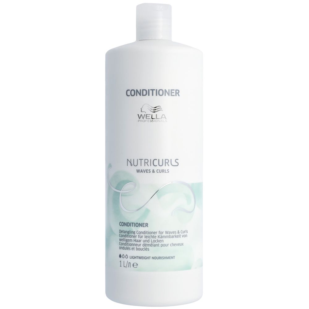 Wella Professionals Nutricurls Set - Shampoo 1000 ml + Conditioner 1000 ml