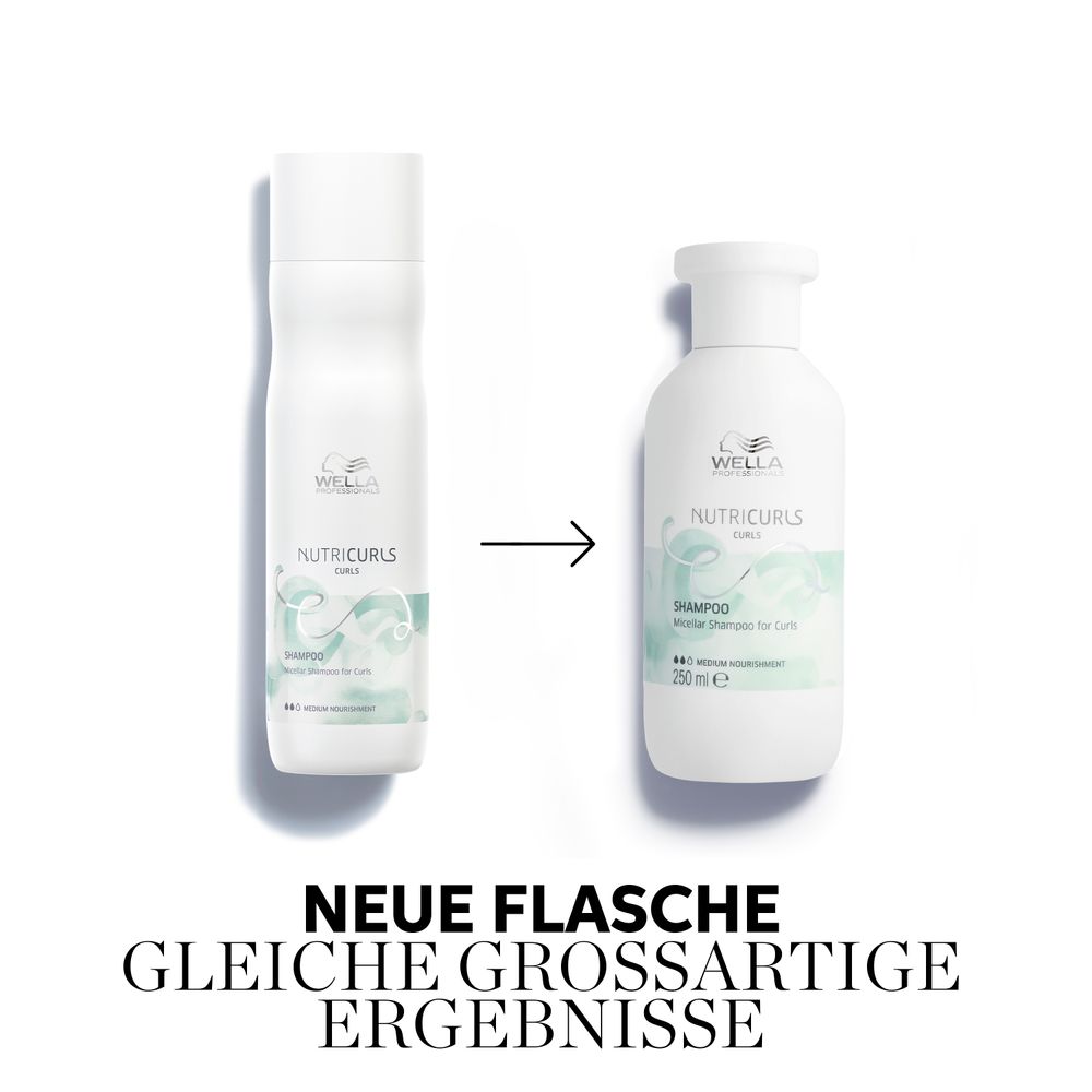 Wella Professionals Nutricurls Curls Geschenkset - Shampoo 250ml + Conditioner 200 ml + Maske 150 ml + Kosmetikbeutel gratis