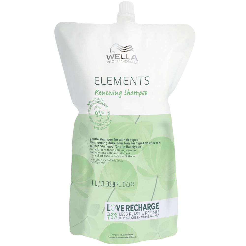 Wella Professionals Elements Renewing Shampoo 1000 ml - refill pack - NEW