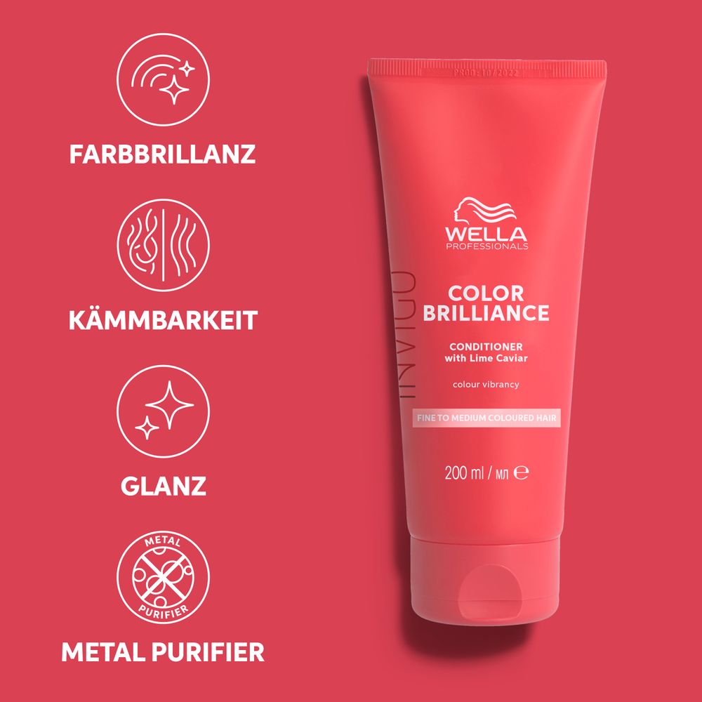 Wella Professionals Invigo Color Brilliance Geschenkset Shampoo 300 ml + Conditioner 200 ml + Mask 150 ml + Kosmetikbeutel