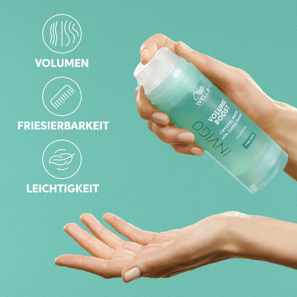 Wella Professionals Invigo Volume Boost Geschenkset Shampoo 300 ml + Crytsal Mask 145 ml + Leave-In 150 ml - NEU