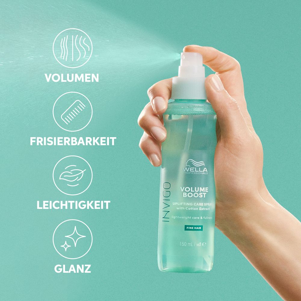 Wella Professionals Invigo Volume Boost Geschenkset Shampoo 300 ml + Crytsal Mask 145 ml + Leave-In 150 ml - NEU