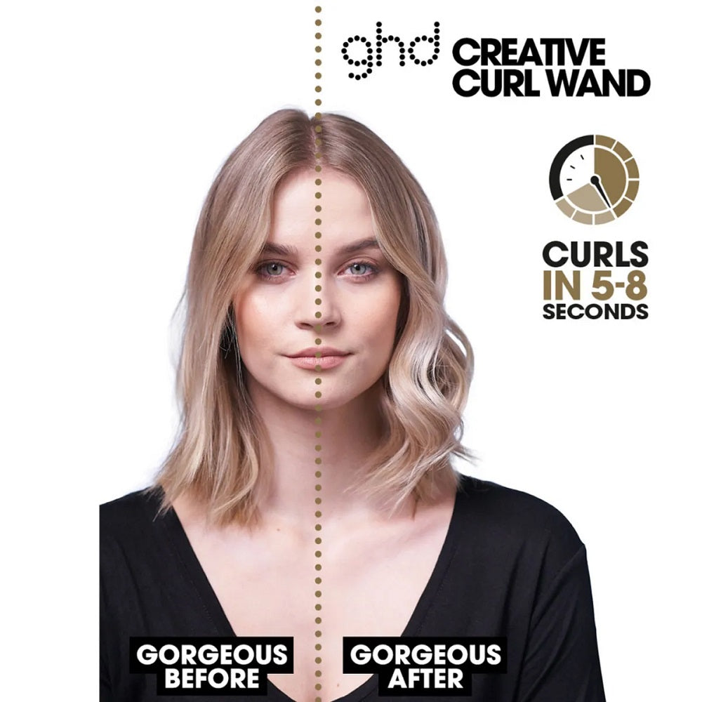 Coffret cadeau ghd Curver Creative Curl Wand : fer à boucler et peigne démêlant