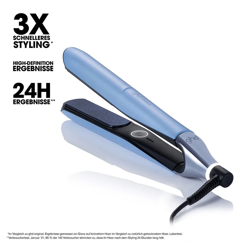 ghd chronos styler & helios hairdryer Icy Blue gift set