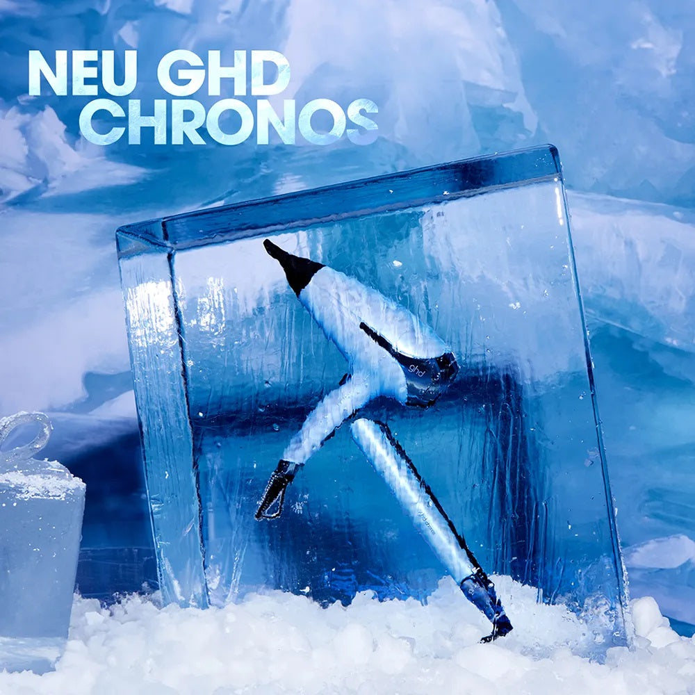 ghd chronos styler & helios hairdryer Icy Blue gift set