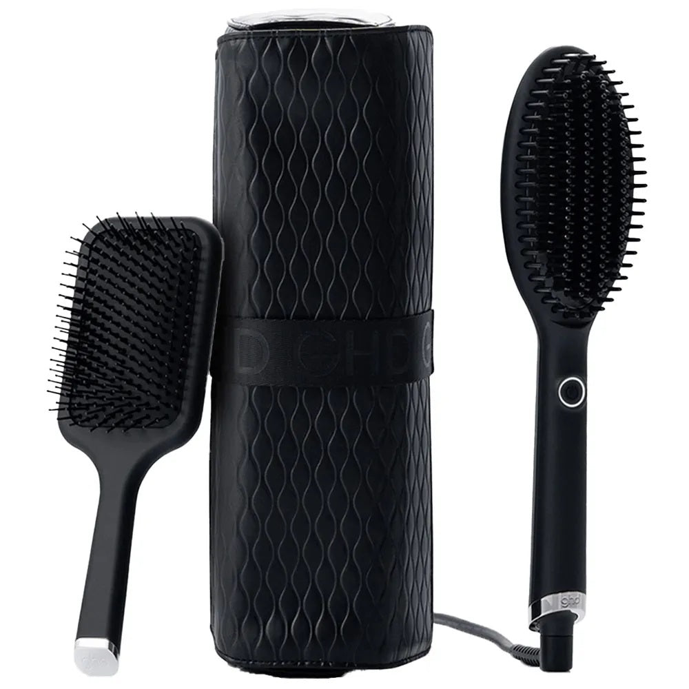 ghd glide Hot Brush - Gift Set - including Paddle Brush + Bag