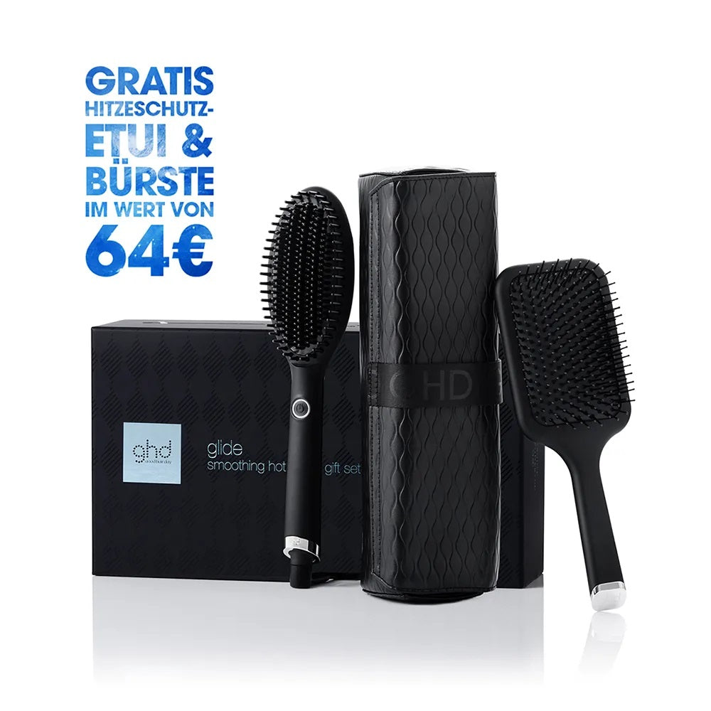ghd glide Hot Brush - Gift Set - including Paddle Brush + Bag