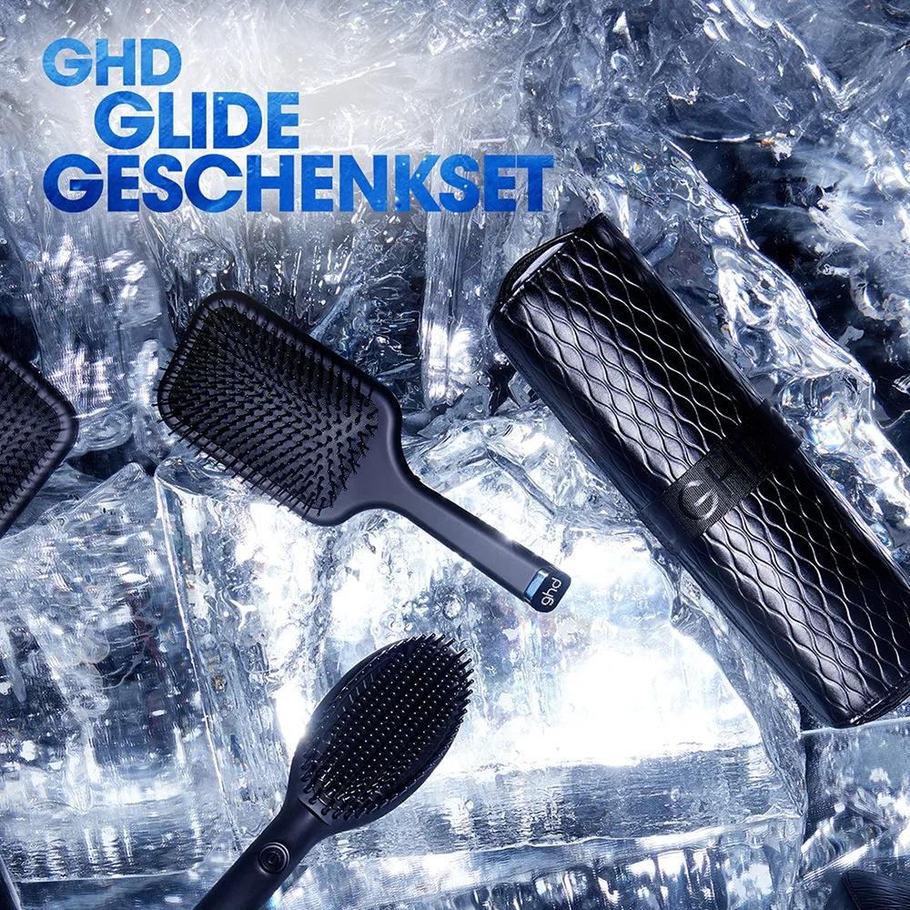 ghd glide Hot Brush - Gift Set - including Paddle Brush + Bag