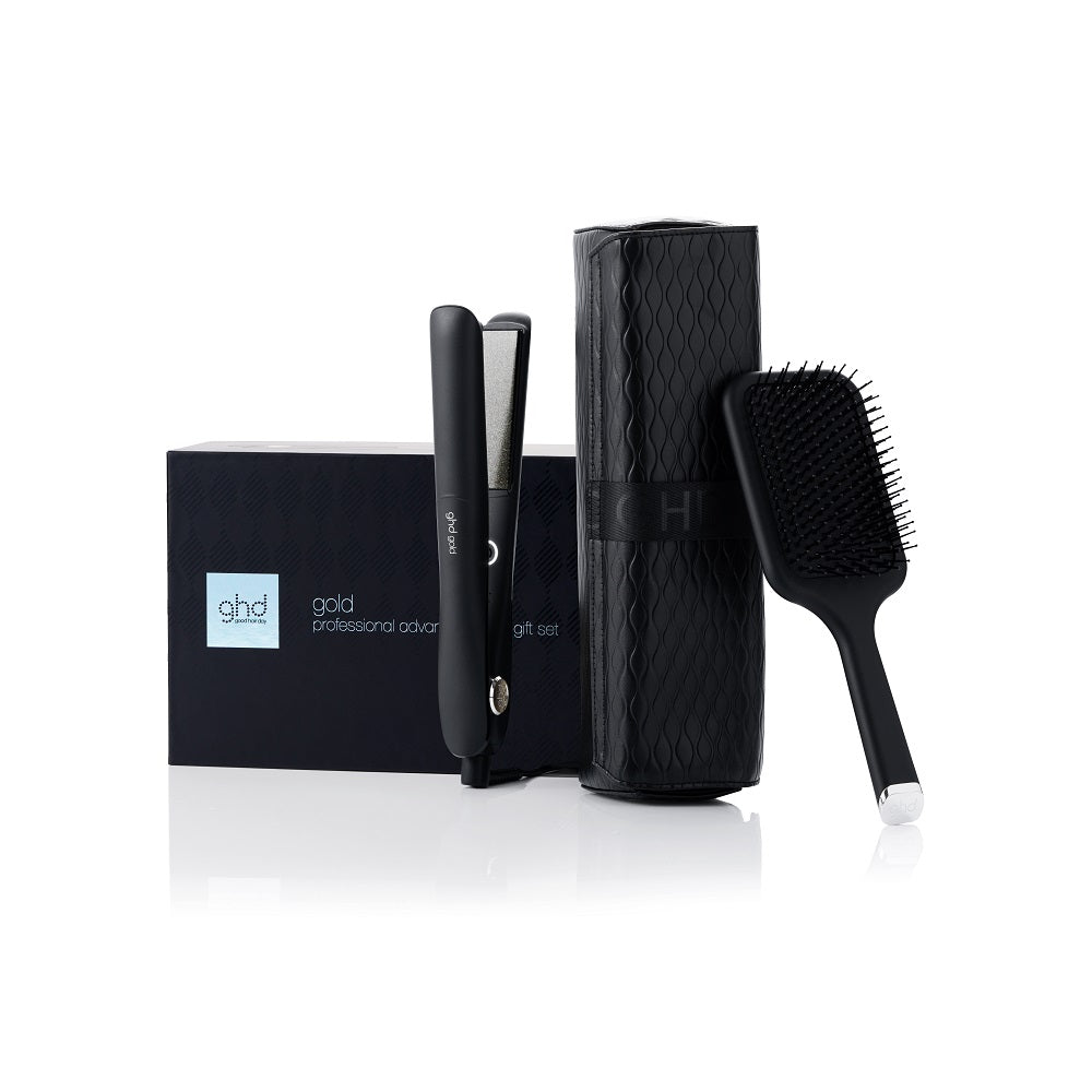 ghd gold Styler - Geschenkset - inklusive Paddle Brush + Tasche