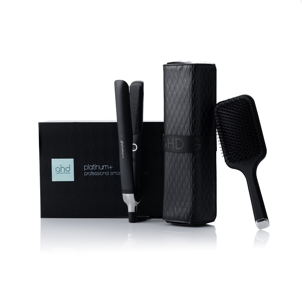 ghd platinum+ Styler - Geschenkset - inklusive Paddle Brush + Tasche