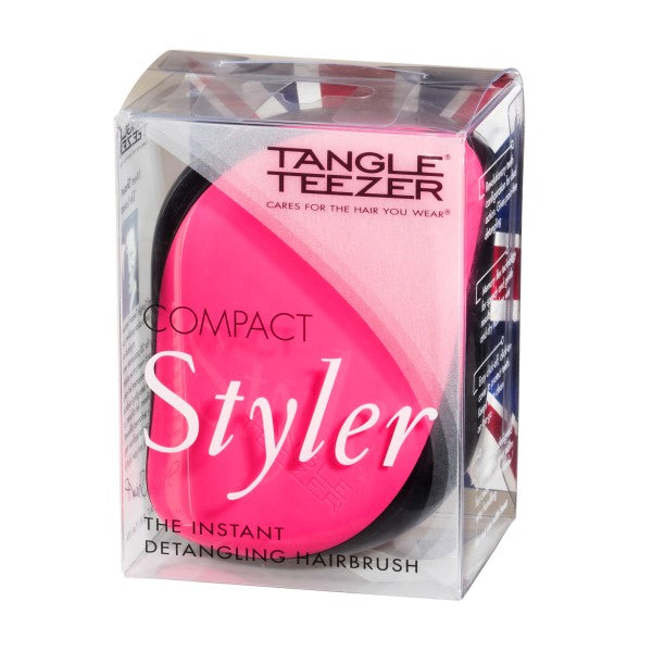 Tangle Teezer Compact Styler Pink Sizzle - Haarbürste Pink/Schwarz