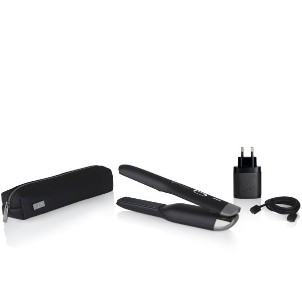 ghd unplugged styler black + free mini paddle brush