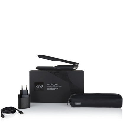 ghd unplugged styler black + free mini paddle brush